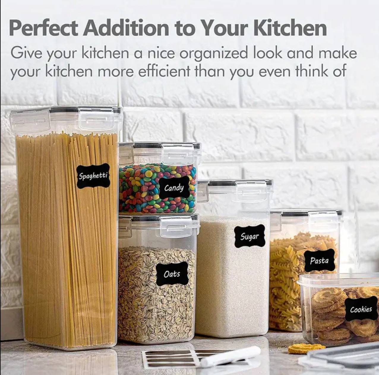 8 pcs Food/Pantry Storage Containers