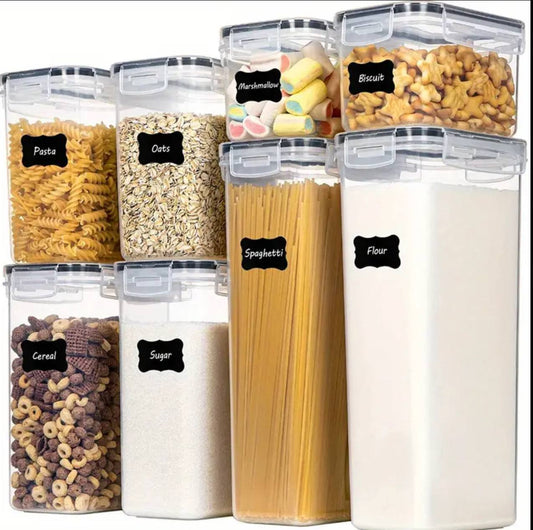 8 pcs Food/Pantry Storage Containers