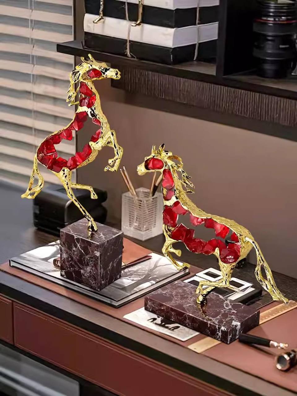 Luxury Modern crystal horse statue