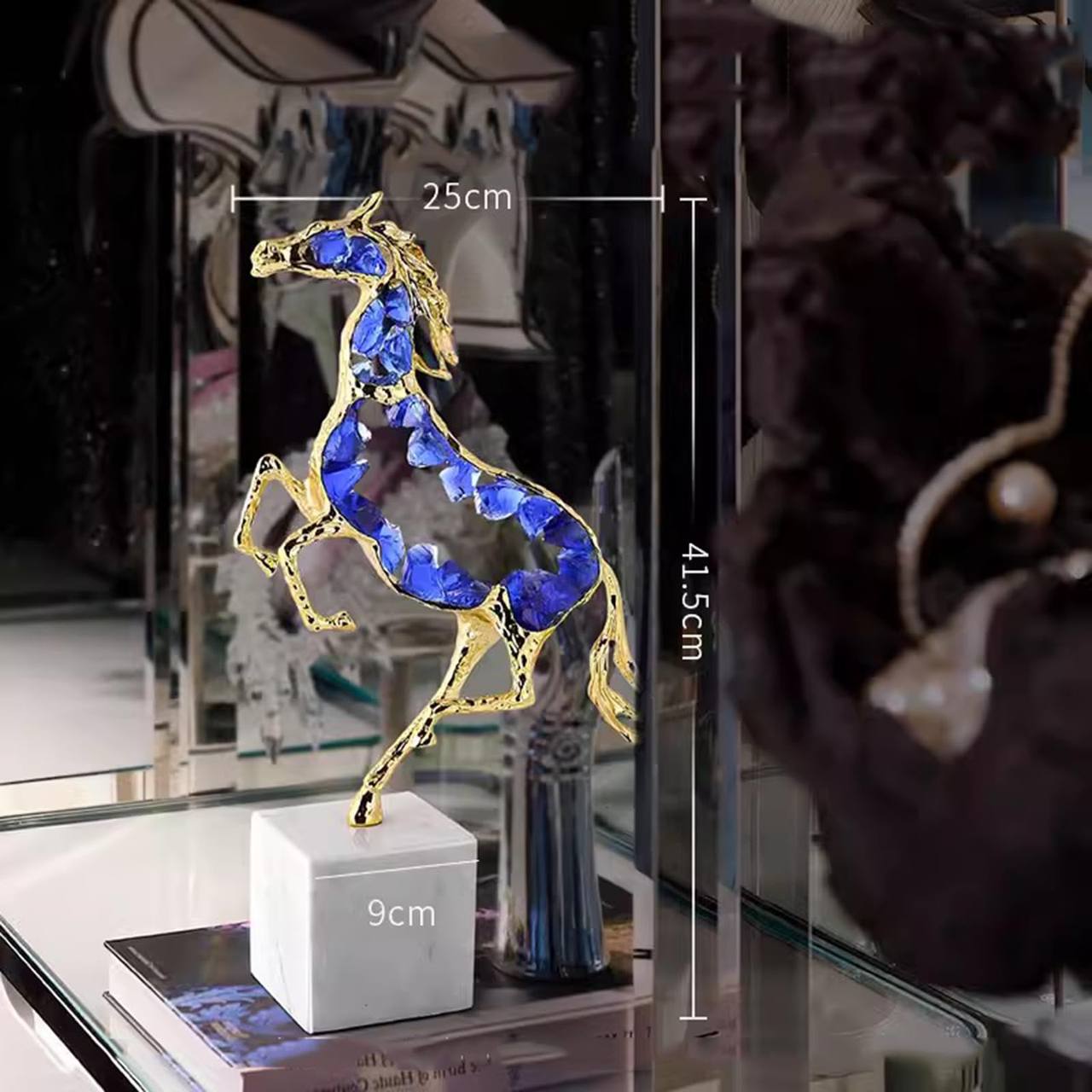 Luxury Modern crystal horse statue