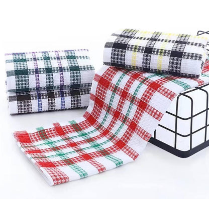 4pcs set 100% cotton Bright Large Tea Towels, 4-Pack, 42cm x 68cm Stripe Dish Towels