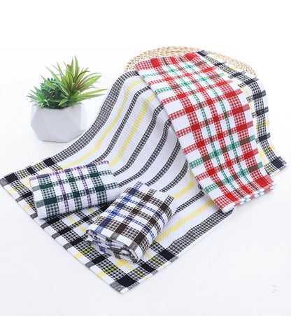 4pcs set 100% cotton Bright Large Tea Towels, 4-Pack, 42cm x 68cm Stripe Dish Towels