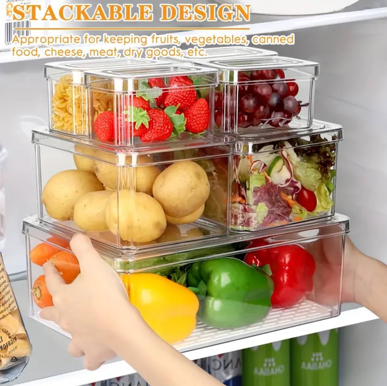 7pc set stackable storage box