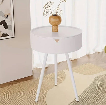 Modern  Nightstand, Bedroom Side Table with Hidden Storage