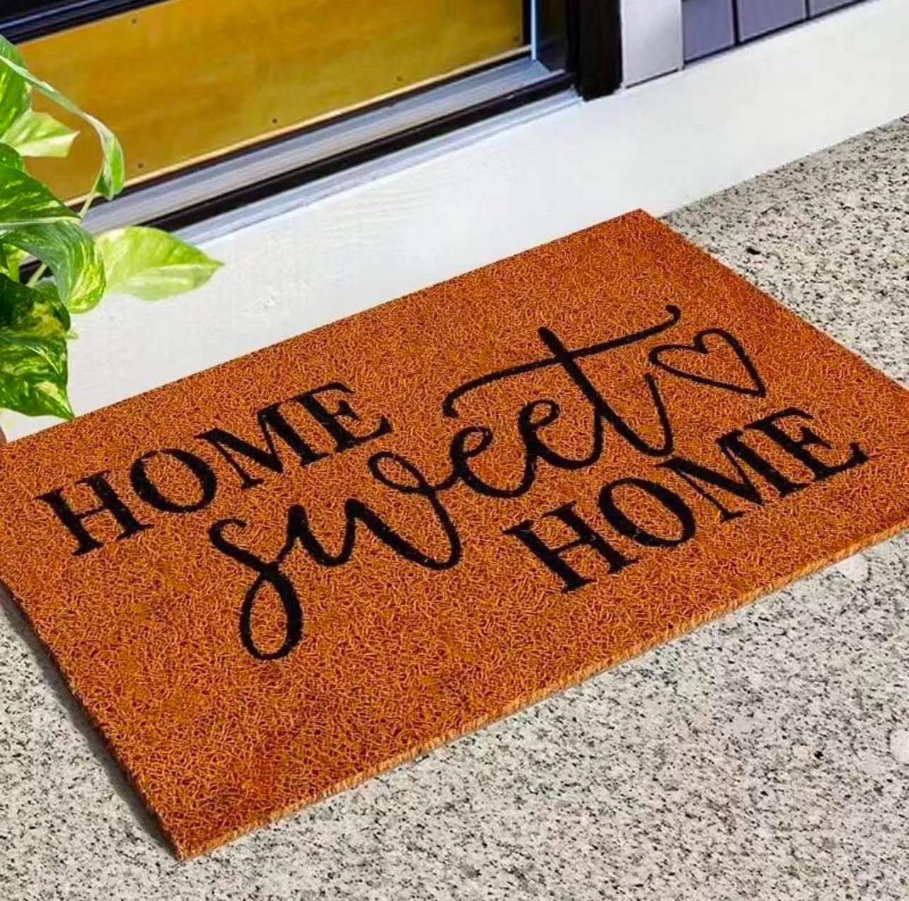 Novelty entry door mat