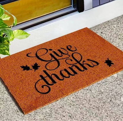 Novelty entry door mat