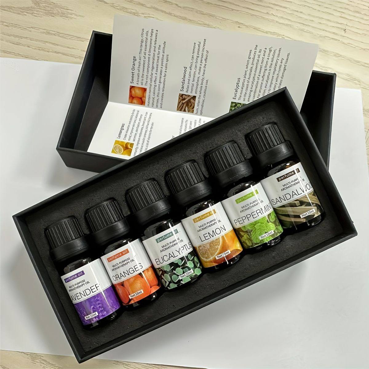 6pc set 100% Pure Natural Aromatherapy Essential Oils