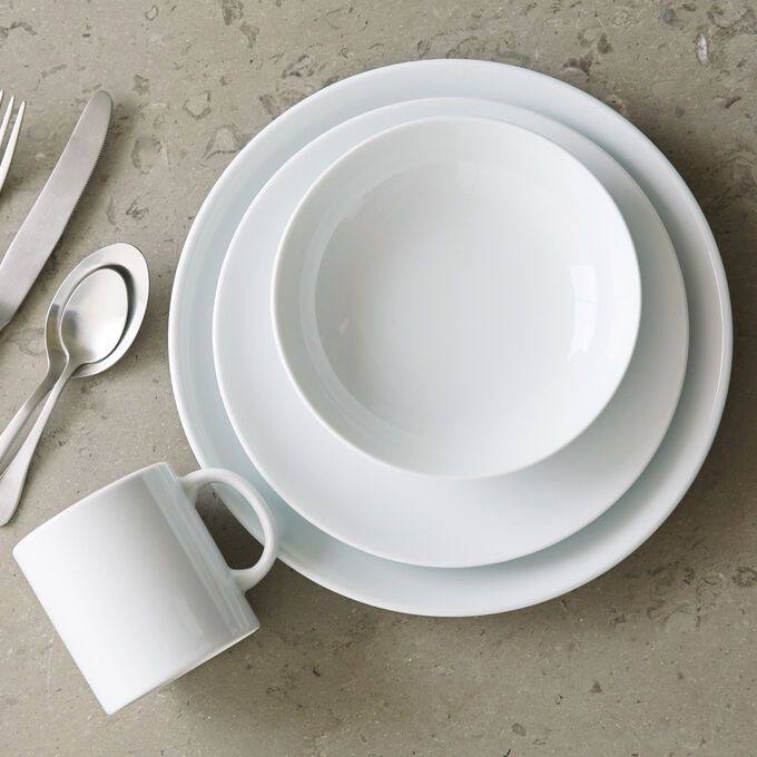 White ceramic Dinner set 24pcs