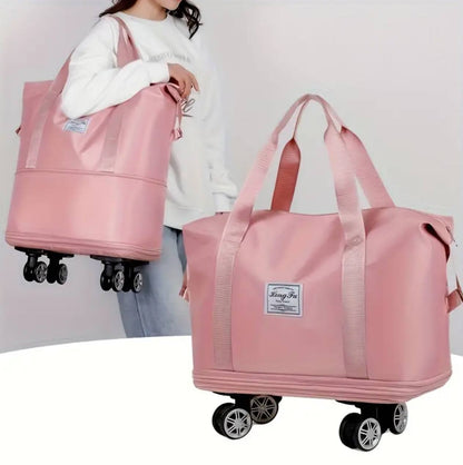 Foldable Women tote Bag
With Wheels