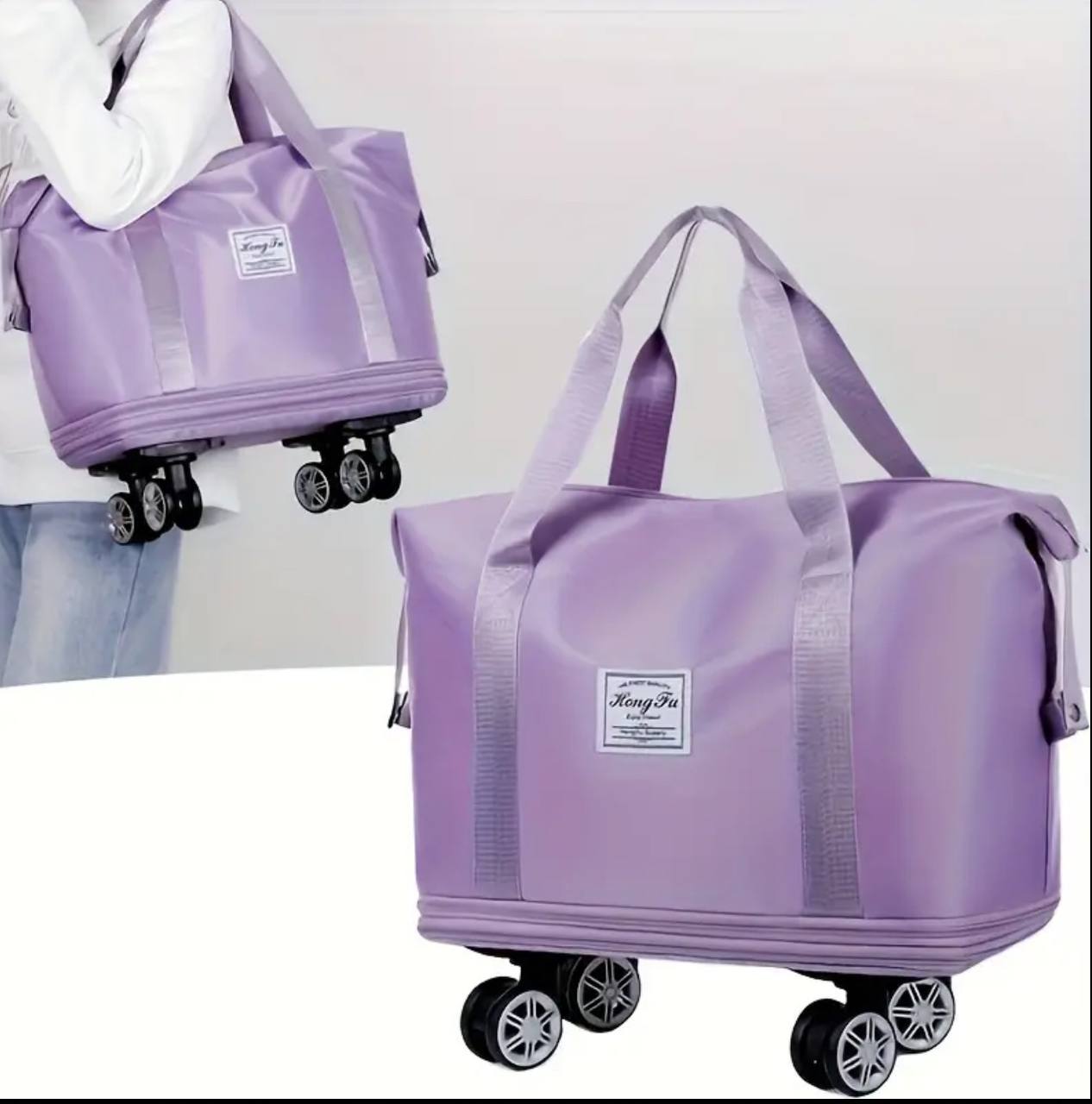 Foldable Women tote Bag
With Wheels