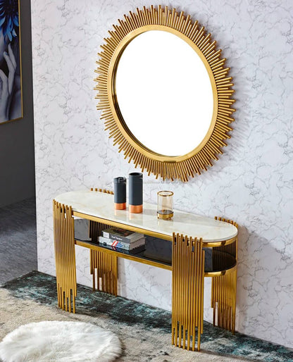 Luxury 2 in1 Console Table +Mirror