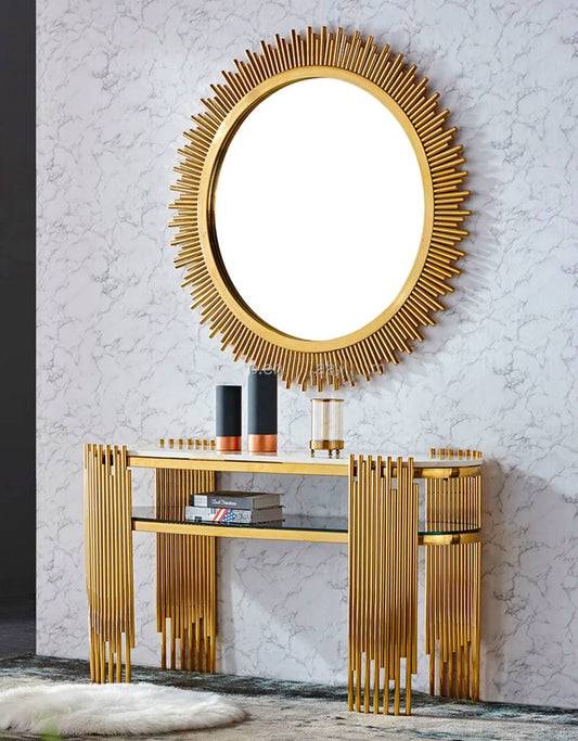 Luxury 2 in1 Console Table +Mirror