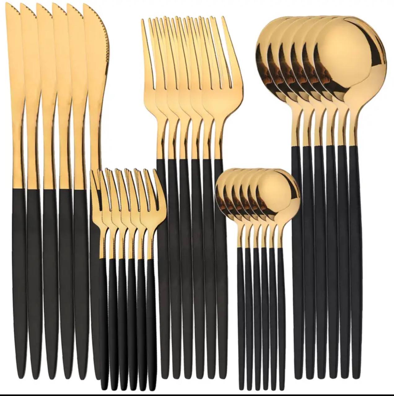 24pcs Luxury cutlery set stainless steel