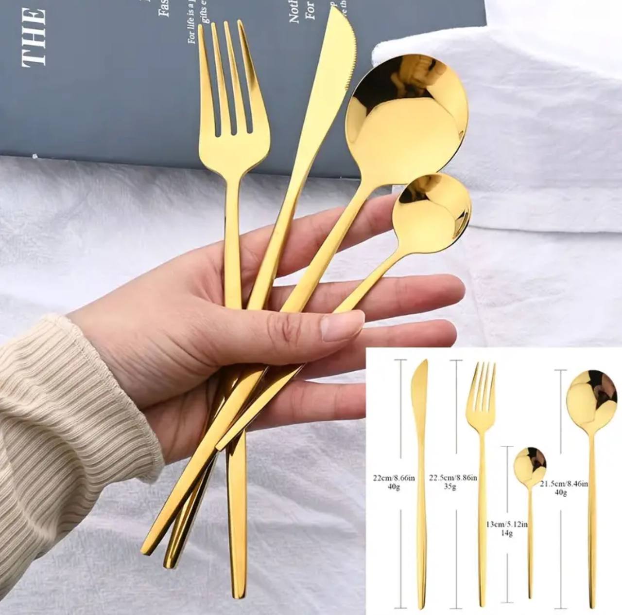 24pcs Luxury cutlery set stainless steel