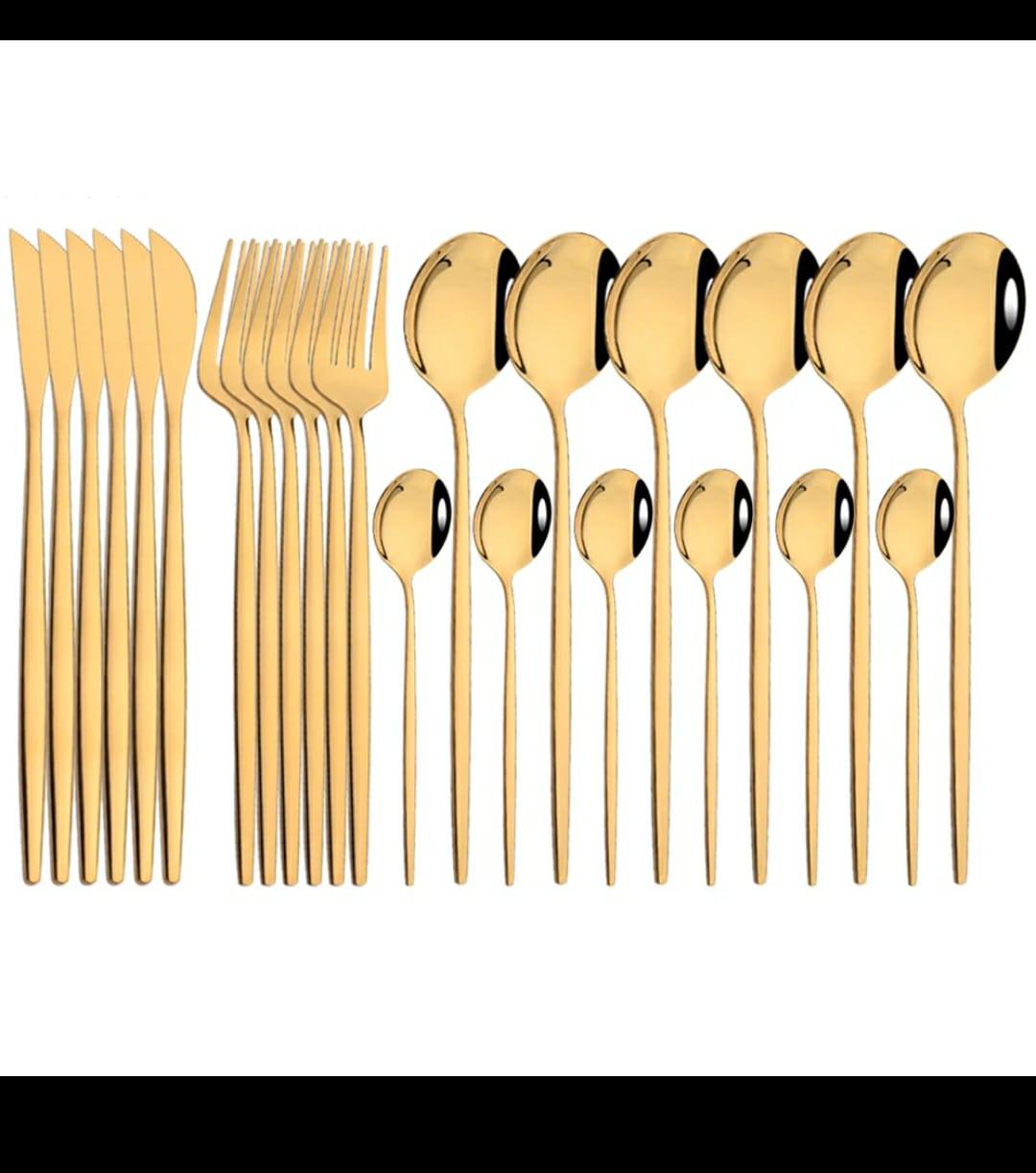 24pcs Luxury cutlery set stainless steel