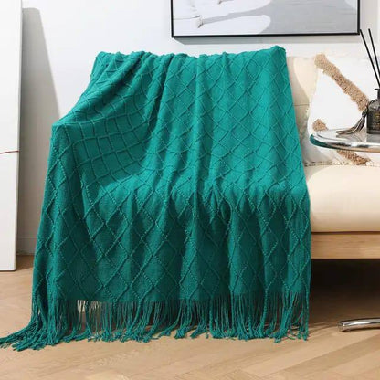 Knitted fleece blankets