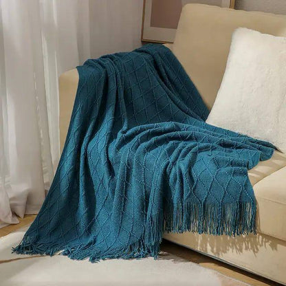 Knitted fleece blankets