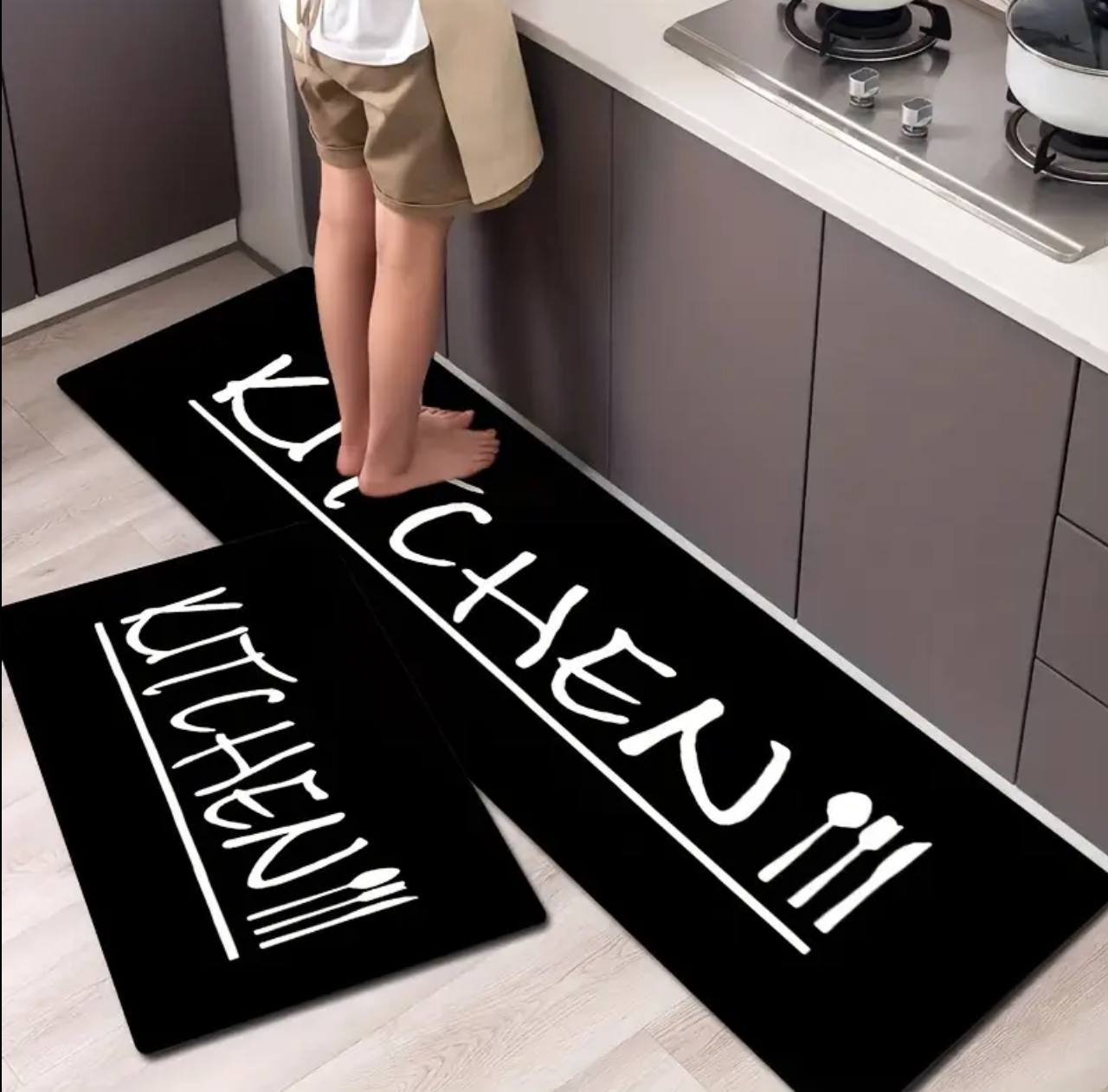 2 piece Rubber kitchen mats