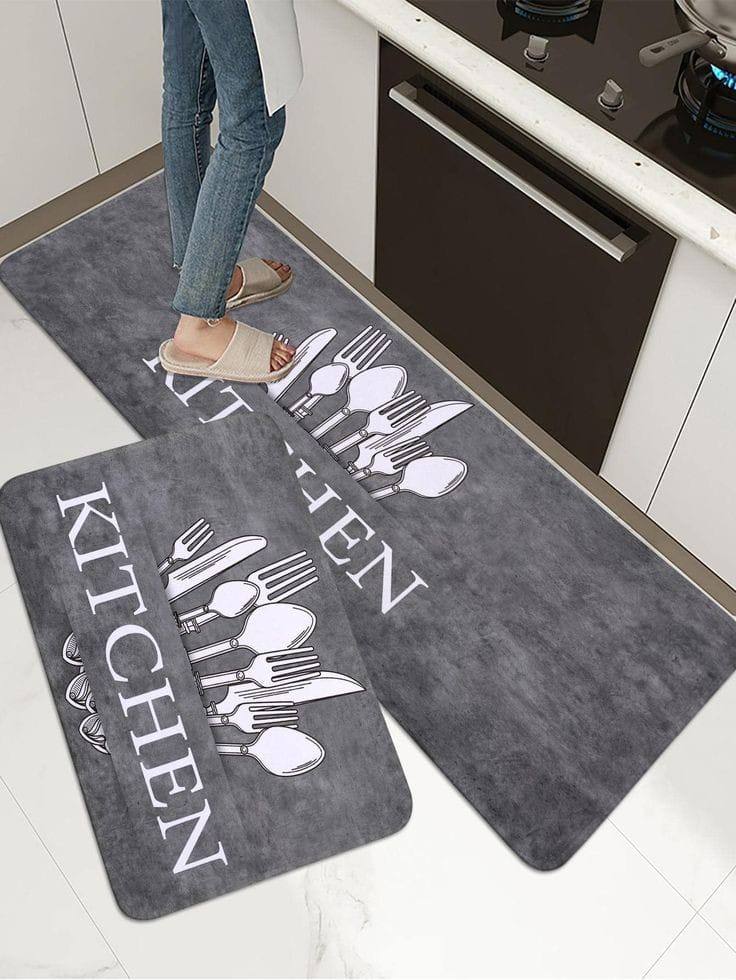 2 piece Rubber kitchen mats