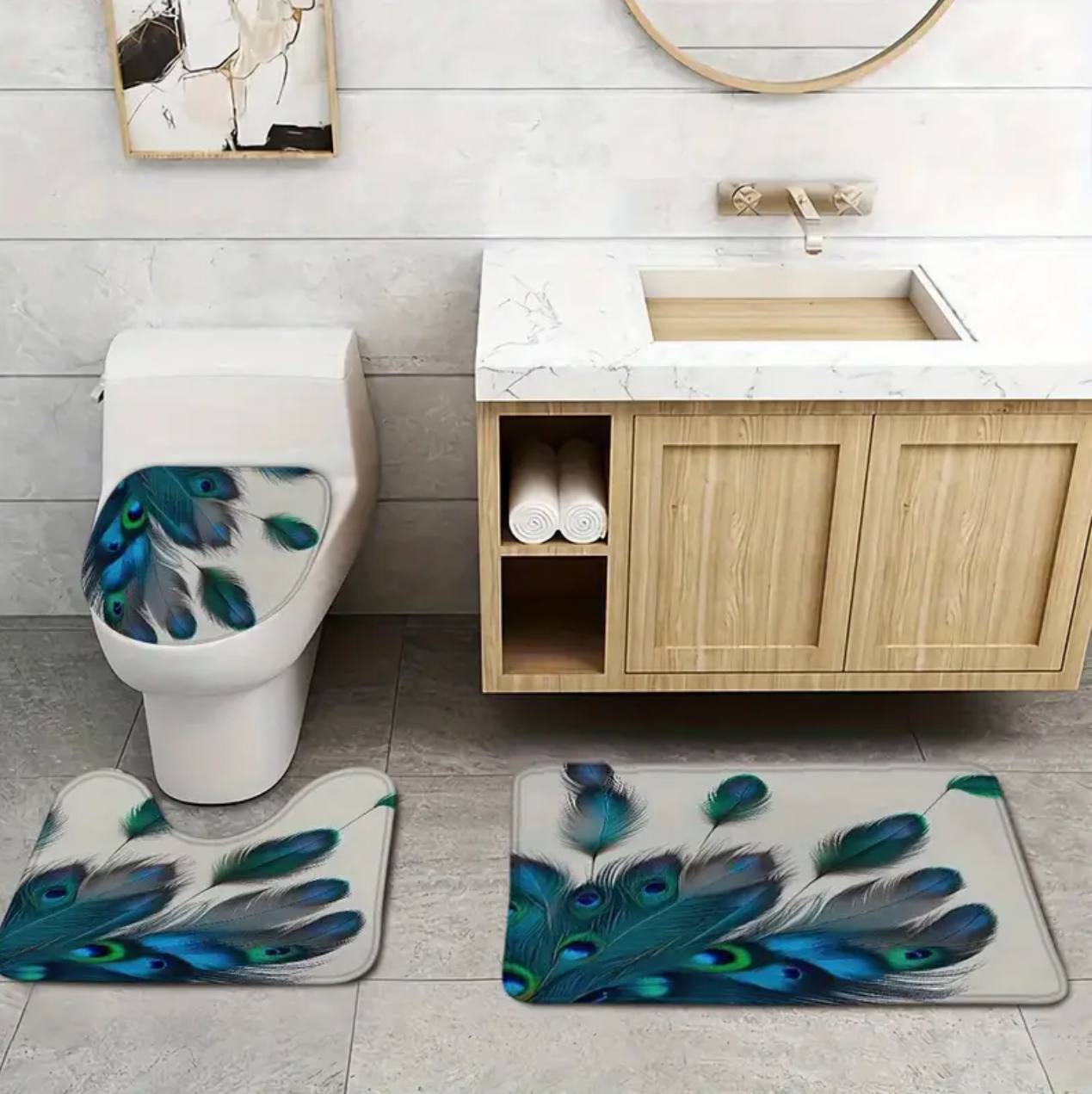 3pcs sets Toilet mats