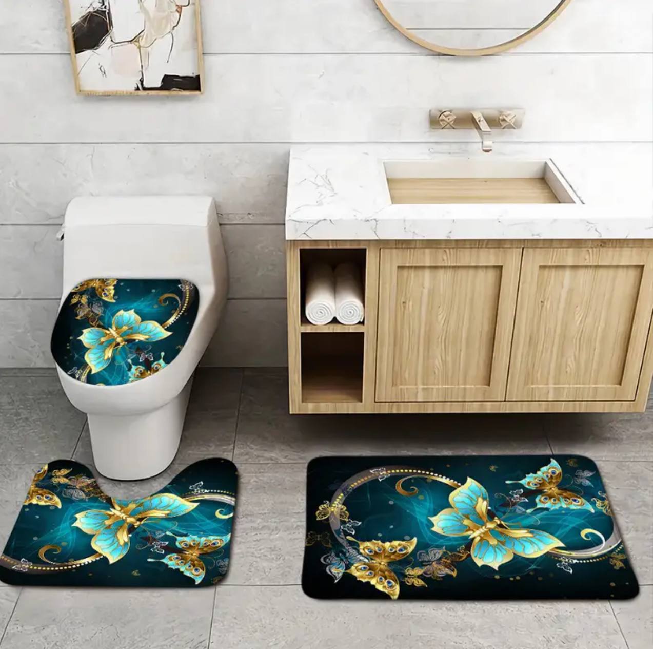 3pcs sets Toilet mats