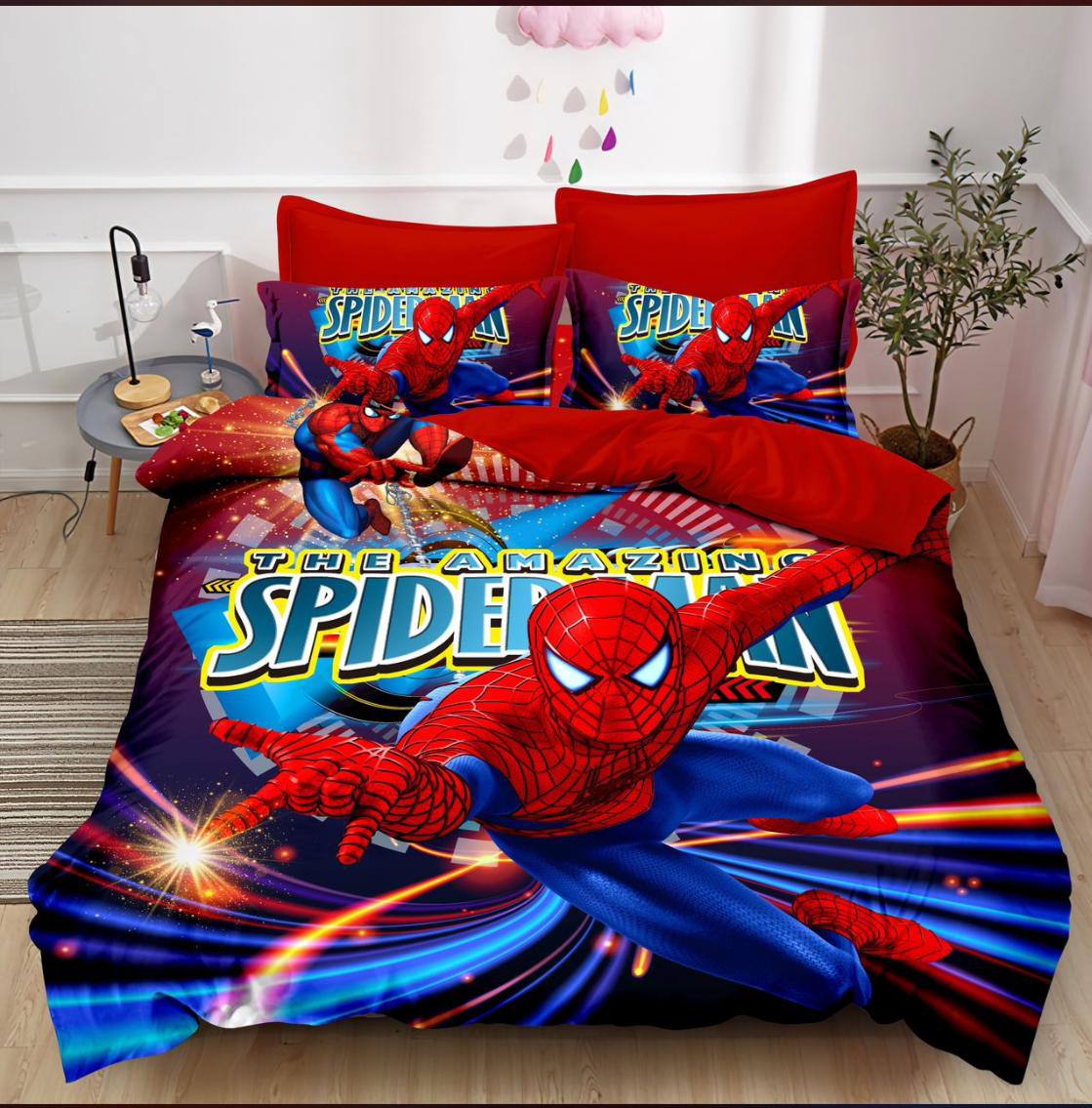 Cartoon themed duvet 1 bedsheet 1  pillowcase