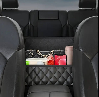 High quality PU leather car in between seat organizer