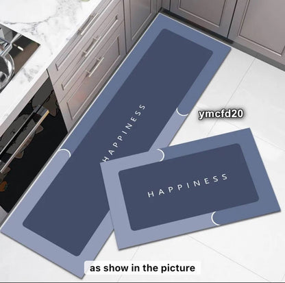 2pcs kitchen mats with rubber super non-slip underside