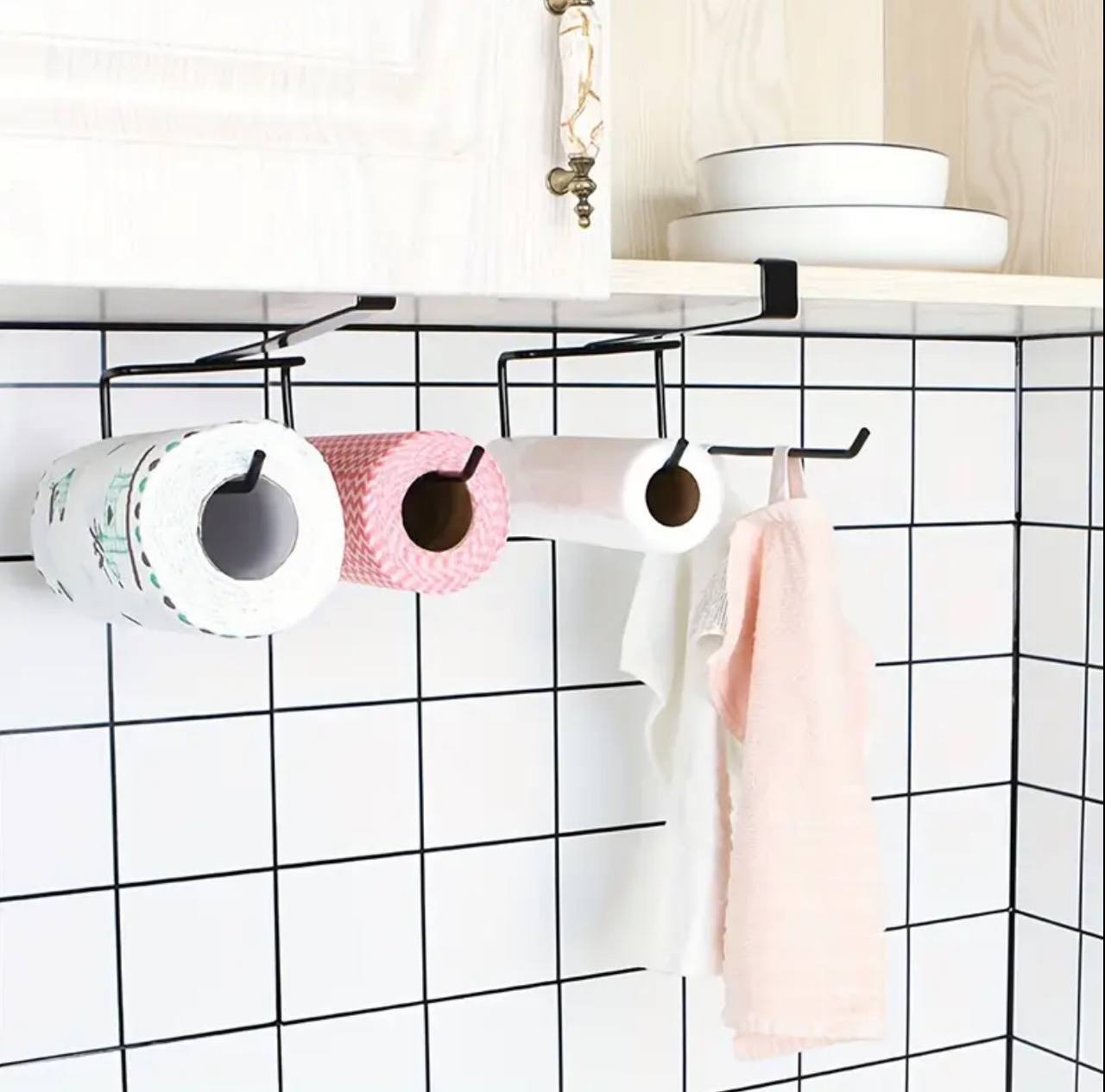 Double kitchen towel holders