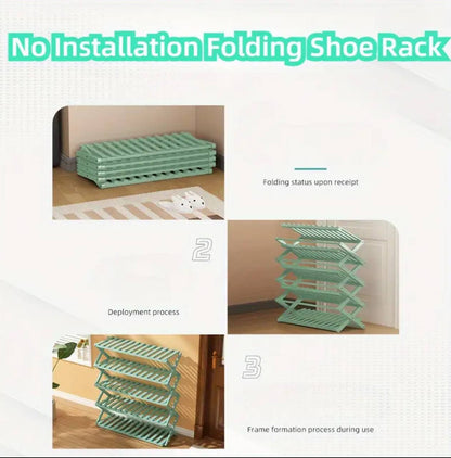 6-Tier Bamboo Shoe Rack stand / Multifunctional Organizer