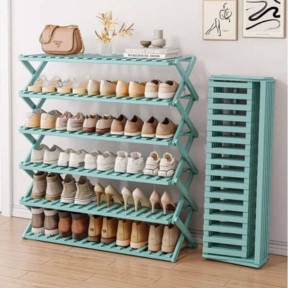 6-Tier Bamboo Shoe Rack stand / Multifunctional Organizer