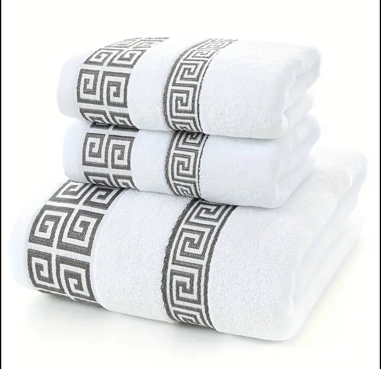 3pcs/set Cotton bath towel