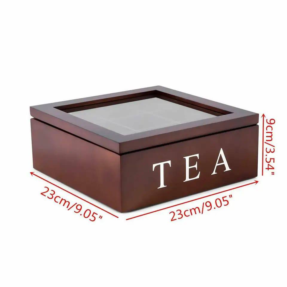 9 grid tea bag organizer