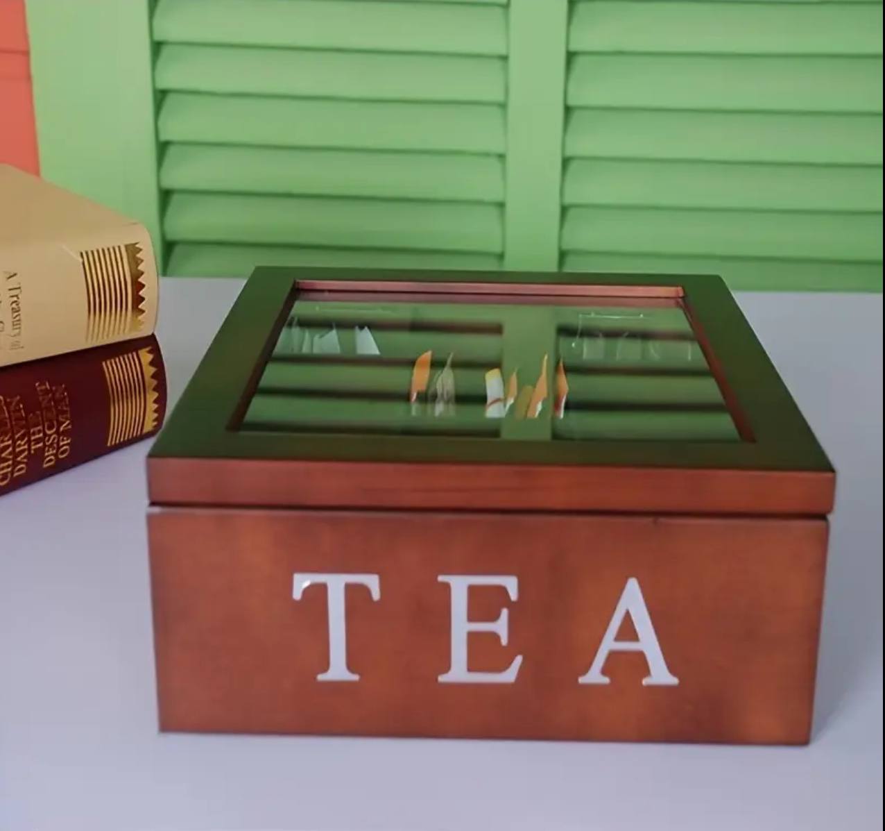 9 grid tea bag organizer