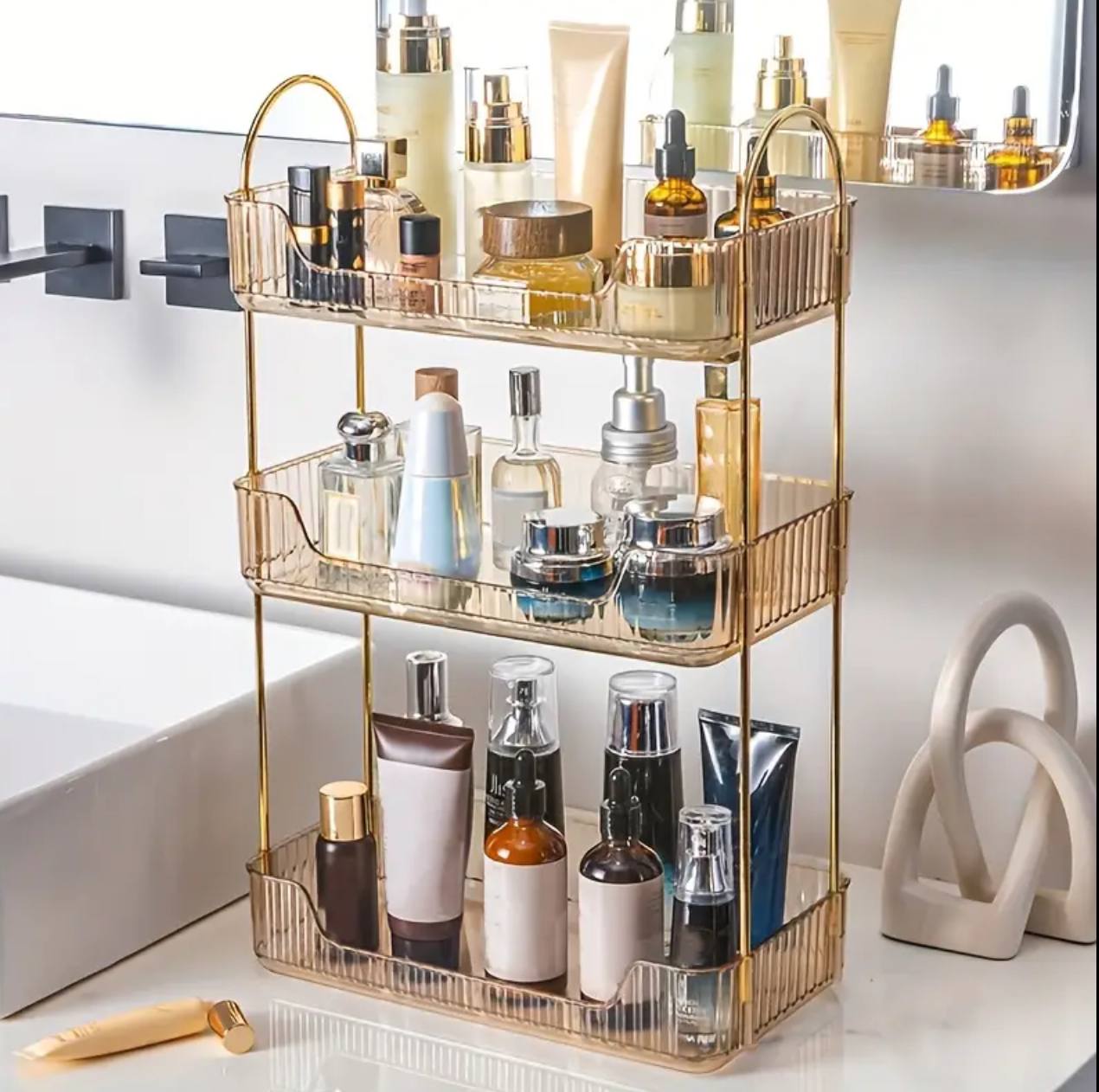 3Tier rectangular cosmetic organizer