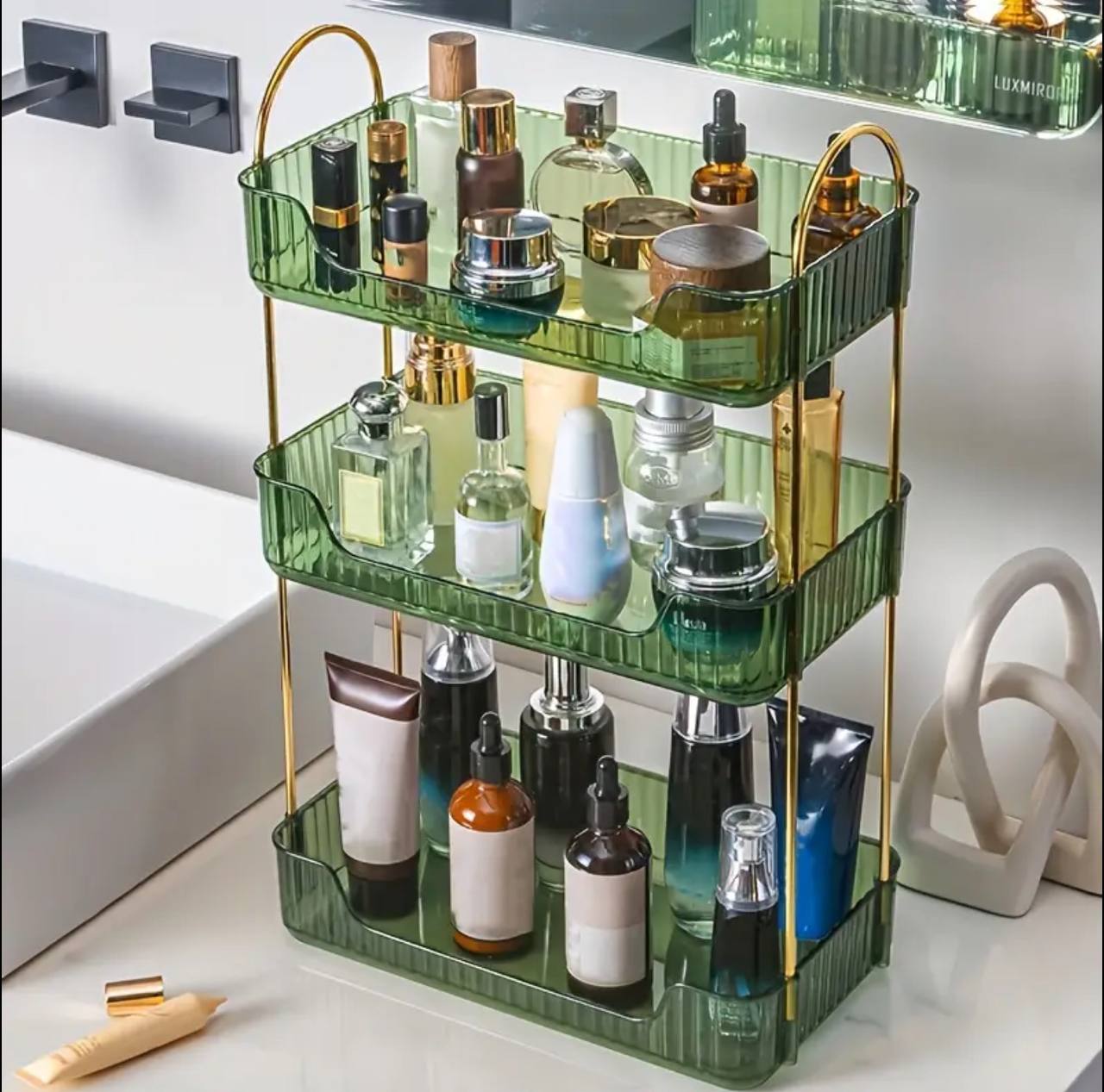 3Tier rectangular cosmetic organizer