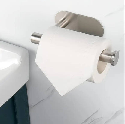 Adhesive Toilet Roll Paper Holder Organizer