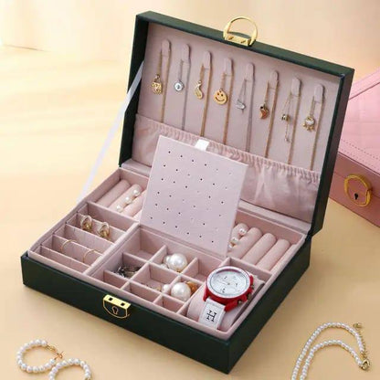 Exquisite Large Capacity Travel Jewelry Bag /  Jewelry Organizer