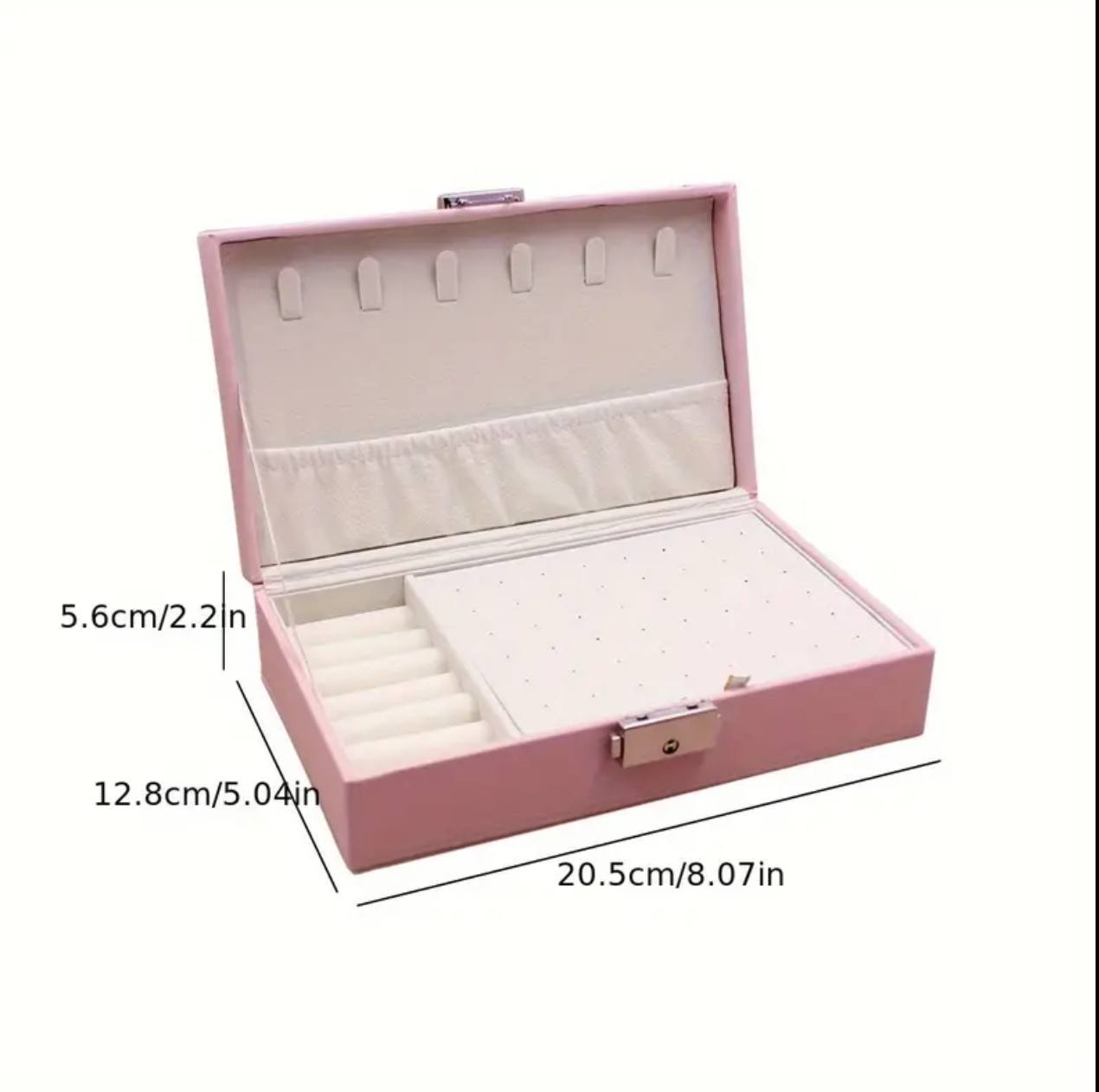 Exquisite Large Capacity Travel Jewelry Bag /  double layer Jewelry Organizer