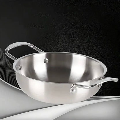 NEW STAINLESSS steel 28cm deep Pan