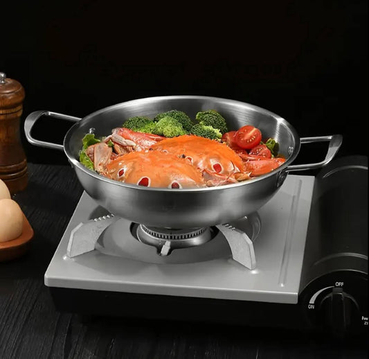 NEW STAINLESSS steel 28cm deep Pan