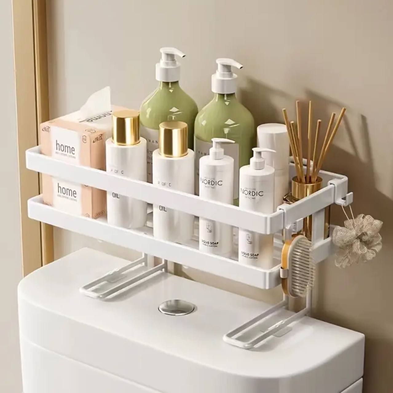 Bathroom Above The Toilet Rack