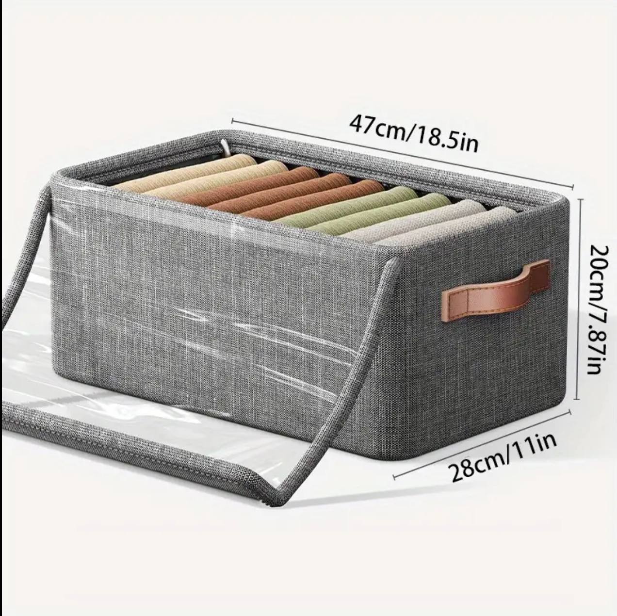 Collapsible Fabric Organizer with a Cover