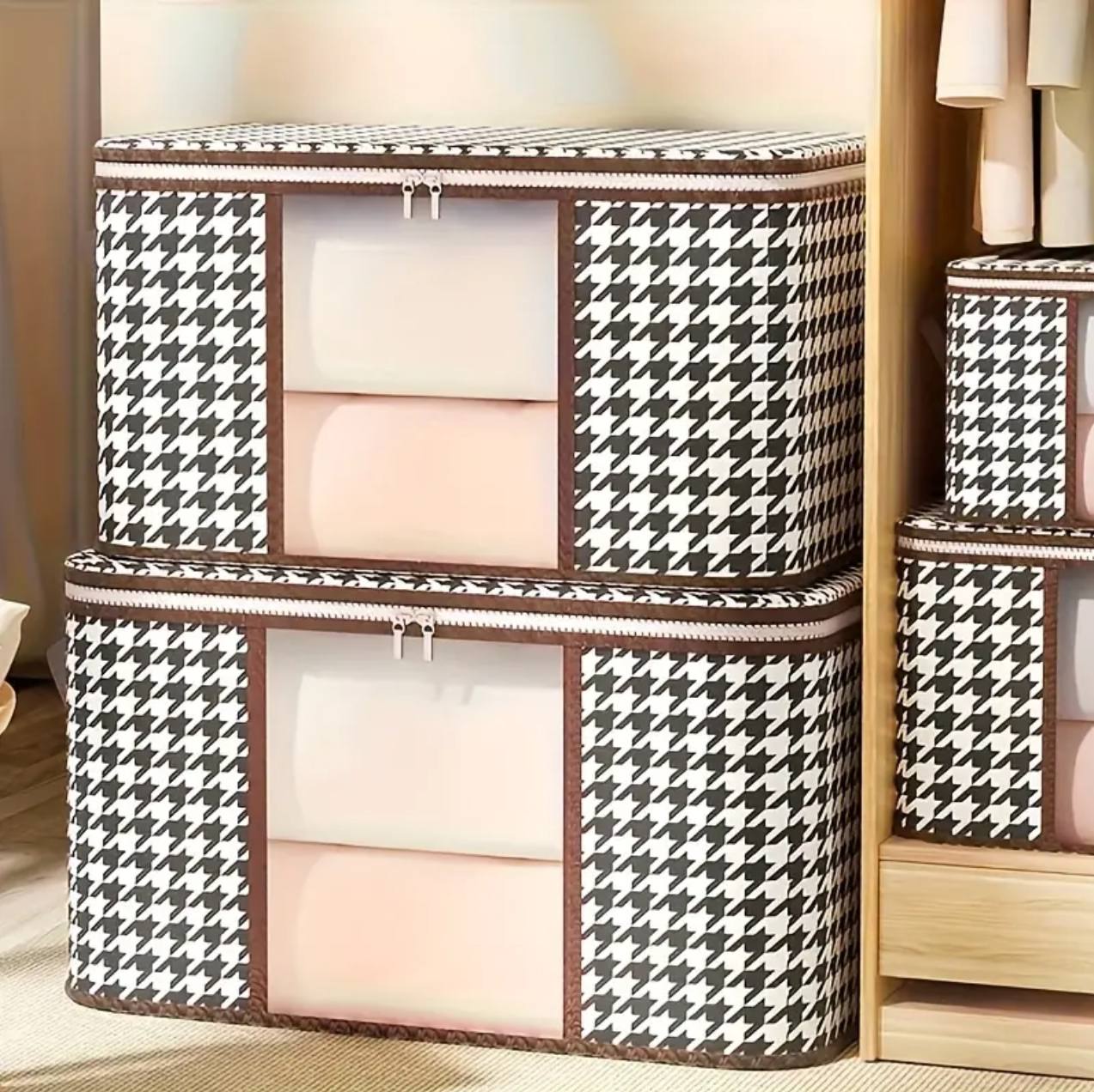 2in1 Foldable large cloth organizer storage box