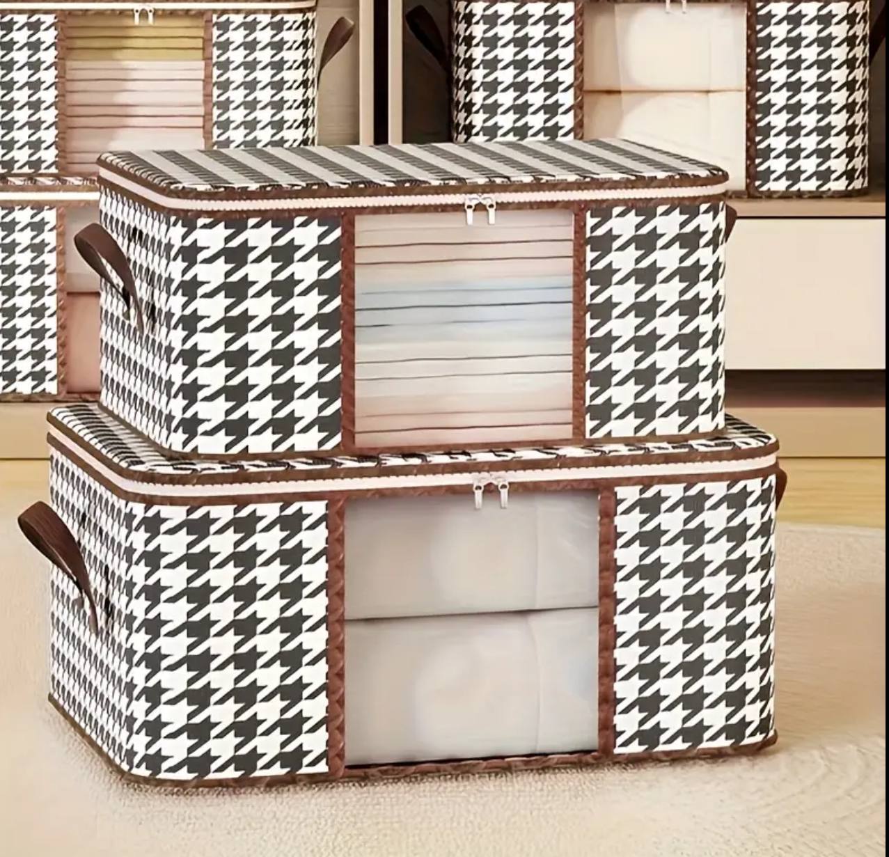 2in1 Foldable large cloth organizer storage box