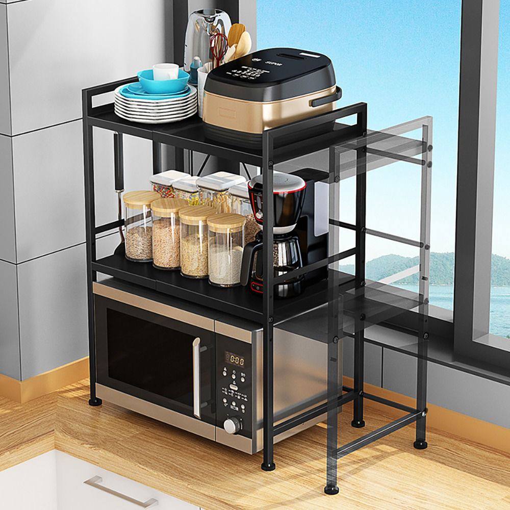 2Tier Heavy Duty Telescopic Adjustable Microwave stand