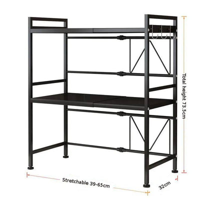 2Tier Heavy Duty Telescopic Adjustable Microwave stand