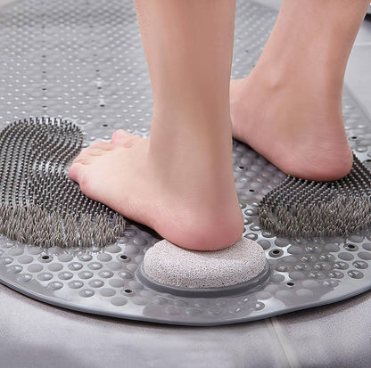 New style PVC non-slip bathroom grind stone floor mat shower room massage foot mat