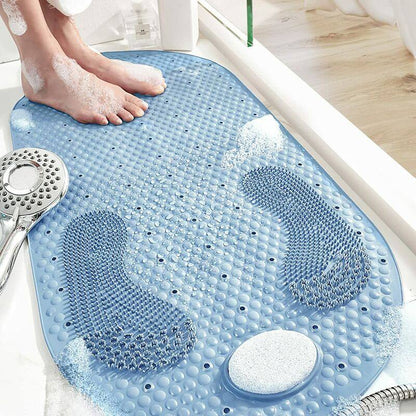 New style PVC non-slip bathroom grind stone floor mat shower room massage foot mat