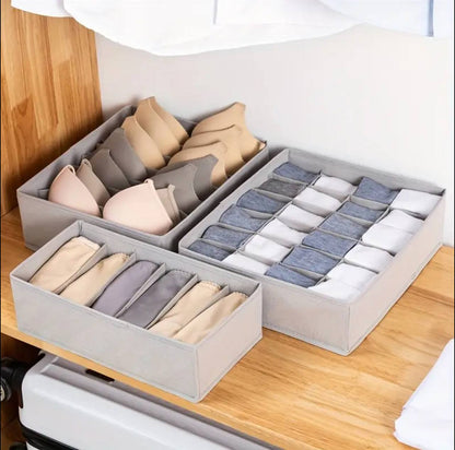 3Pcs/Set Underwear Bra Socks Storage Box